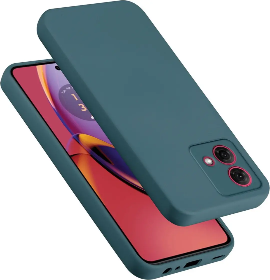 Cadorabo Hoesje geschikt voor Motorola Moto G84 in LIQUID GROEN