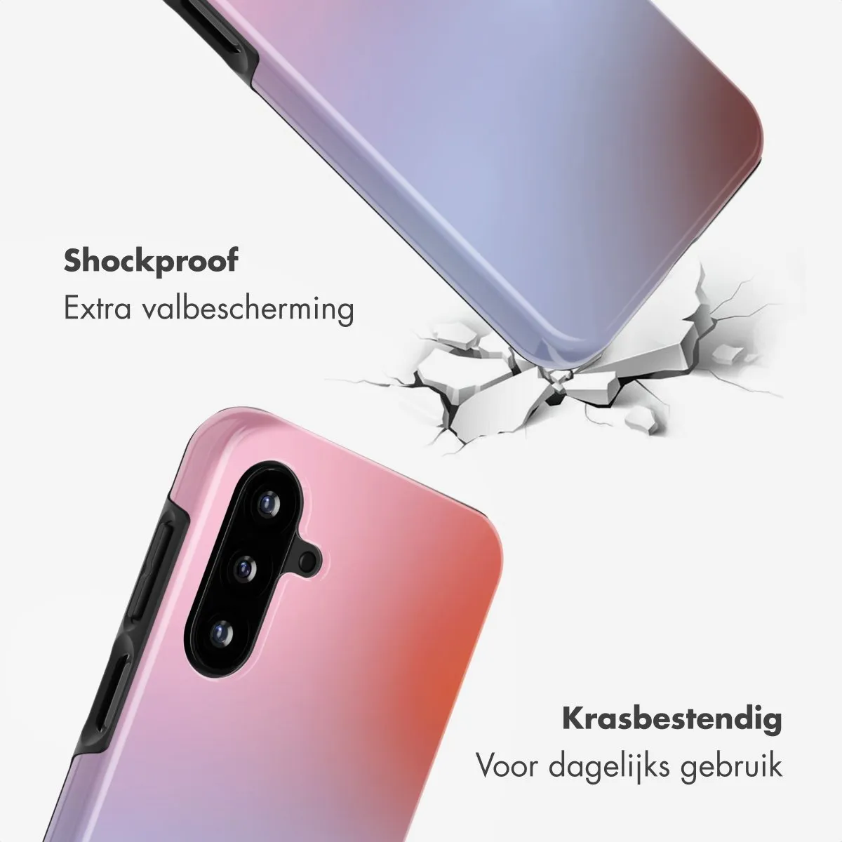 Selencia Hoesje Samsung Galaxy A17 Gradient Soft Blush