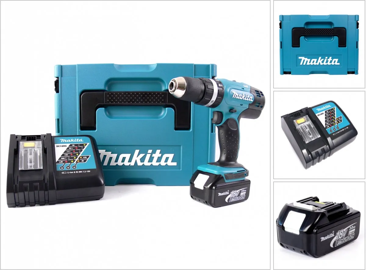 Makita DHP 453 RF1J Klopboormachine 18V