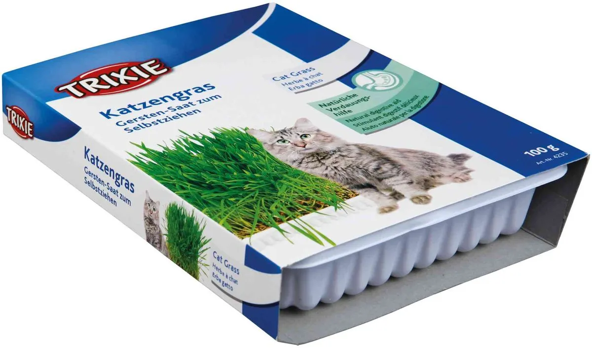 Trixie Kattengras Zaad Navulzakje 100g