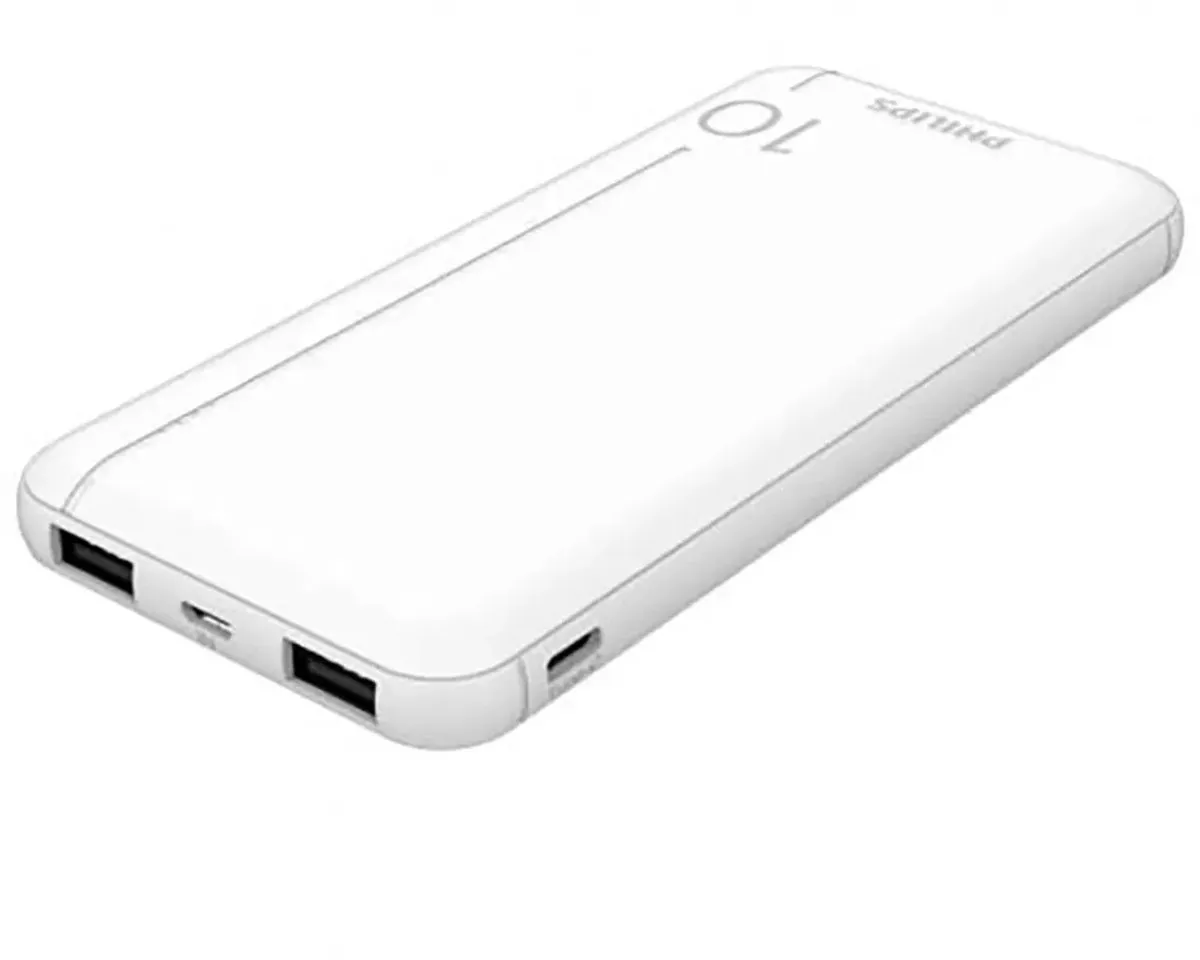 Philips DLP1810 Powerbank 10000mAh - 2x USB - Wit