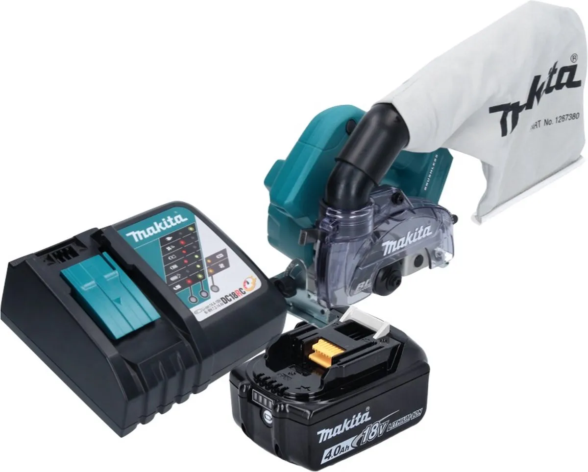 Makita DCC500RM1 Diamantsnijder 125mm 18V - 1x 4,0Ah Accu