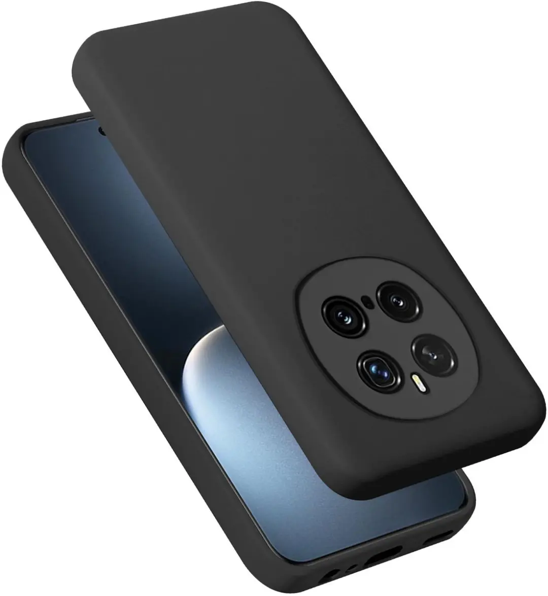 Cadorabo Hoesje geschikt voor Honor Magic 7 Pro in LIQUID ZWART
