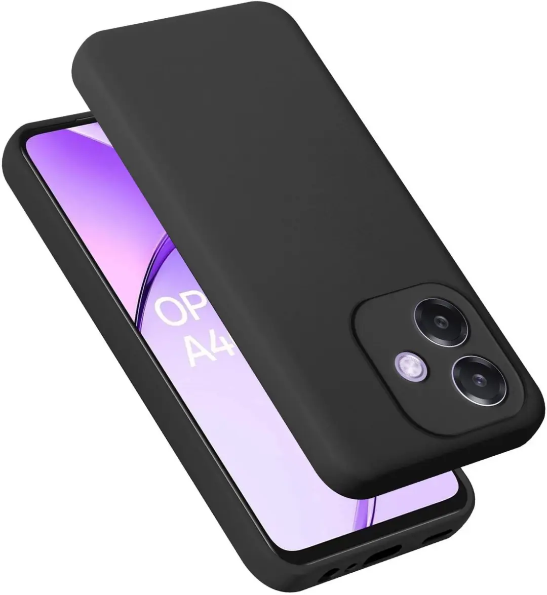 Cadorabo Hoesje geschikt voor Oppo A40 in LIQUID ZWART