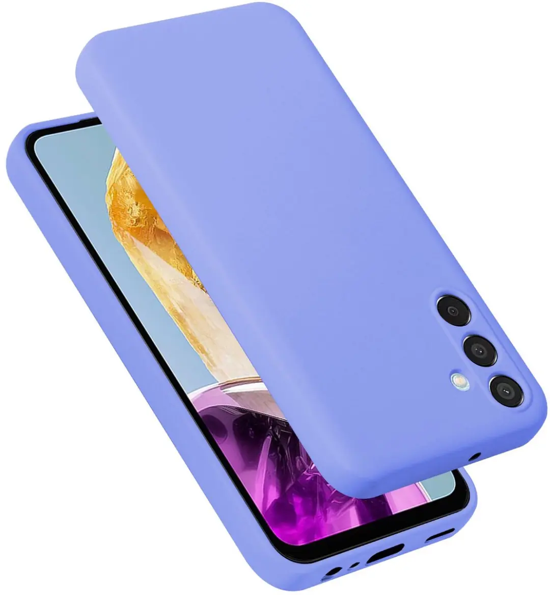 Cadorabo Hoesje geschikt voor Samsung Galaxy M15 in LIQUID LICHT PAARS