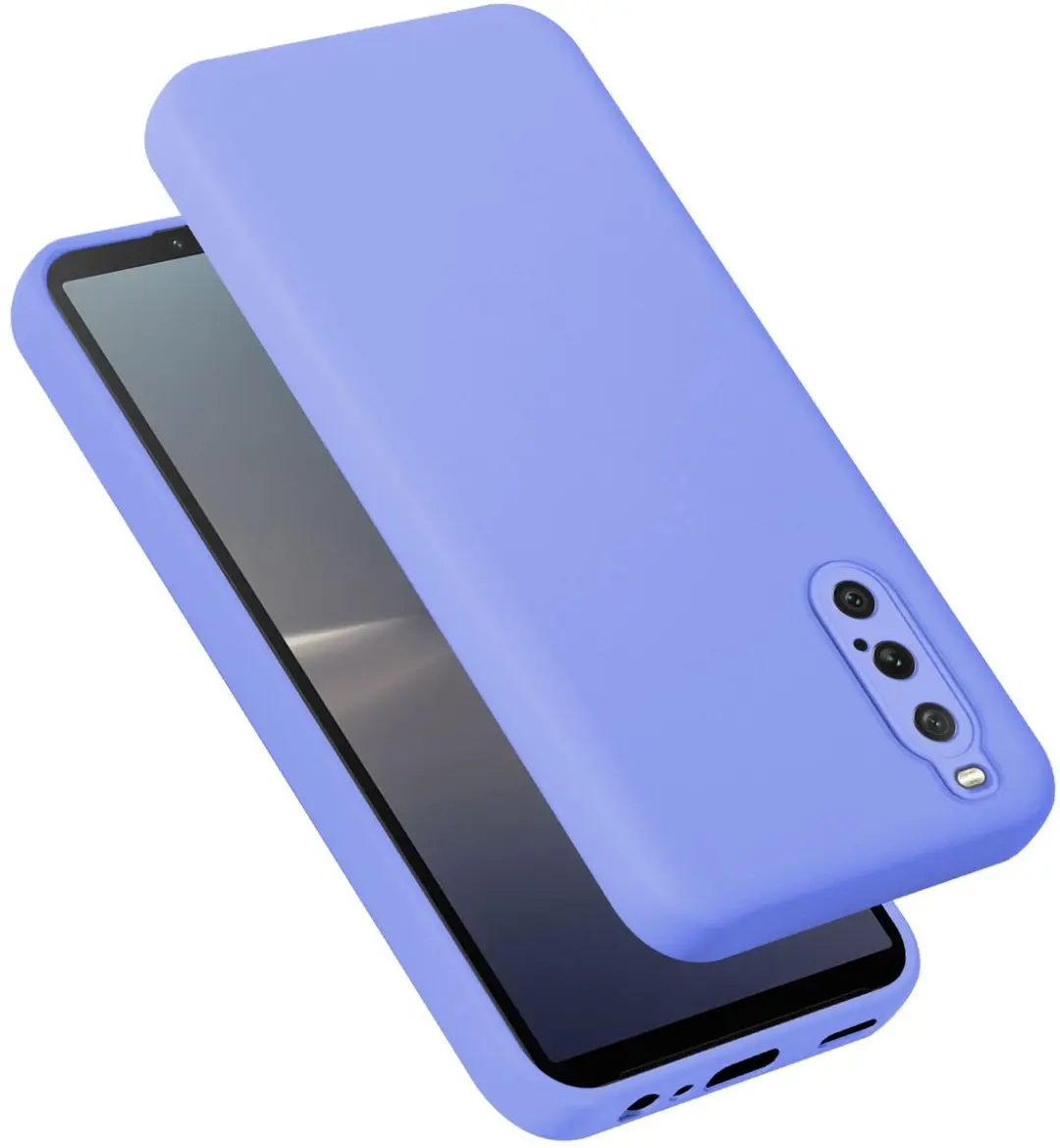 Cadorabo Hoesje geschikt voor Sony Xperia 10 V in LIQUID LICHT PAARS