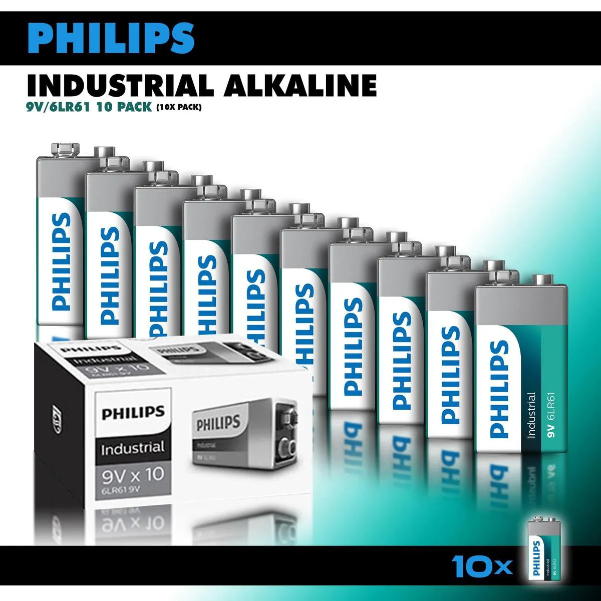 Philips 9V Batterijen - 10 Stuks