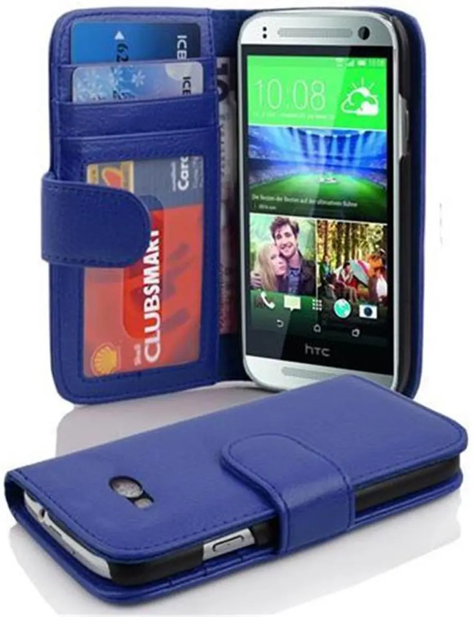 Cadorabo Hoesje geschikt voor HTC ONE M8 MINI in NEPTUNUS BLAUW