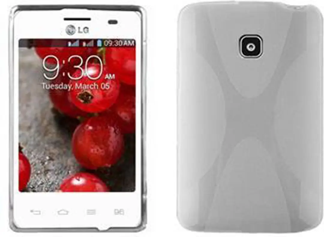 Cadorabo Hoesje geschikt voor LG L3 II (1. SIM) in SEMI-TRANSPARANT