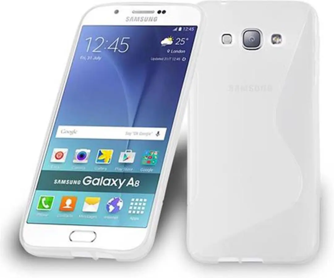 Cadorabo Hoesje geschikt voor Samsung Galaxy A8 2015 in SEMI-TRANSPARANT