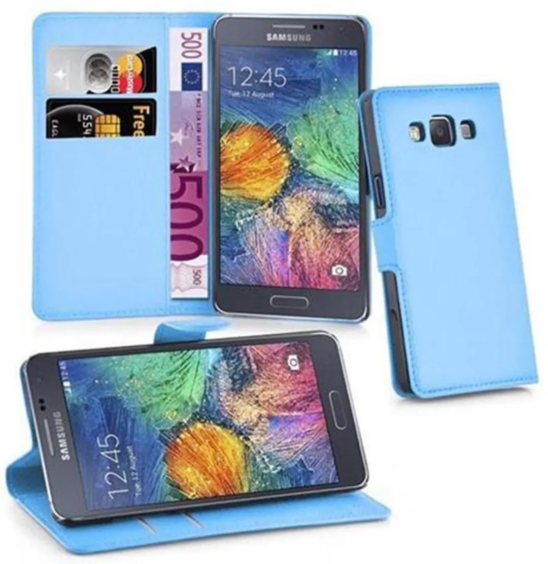 Cadorabo Hoesje geschikt voor Samsung Galaxy A7 2015 in PASTEL BLAUW