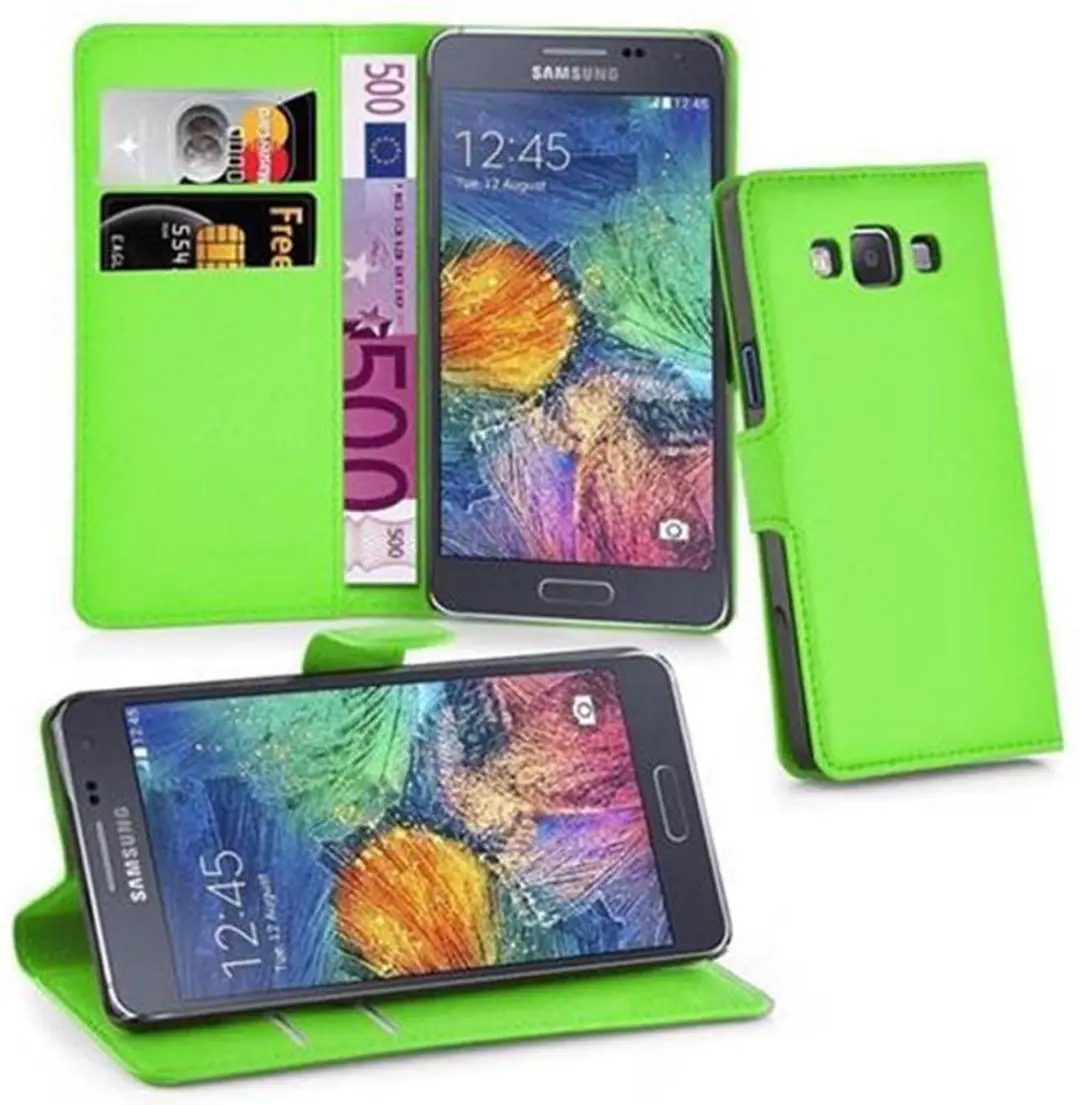 Cadorabo Hoesje geschikt voor Samsung Galaxy A7 2015 in MUNT GROEN