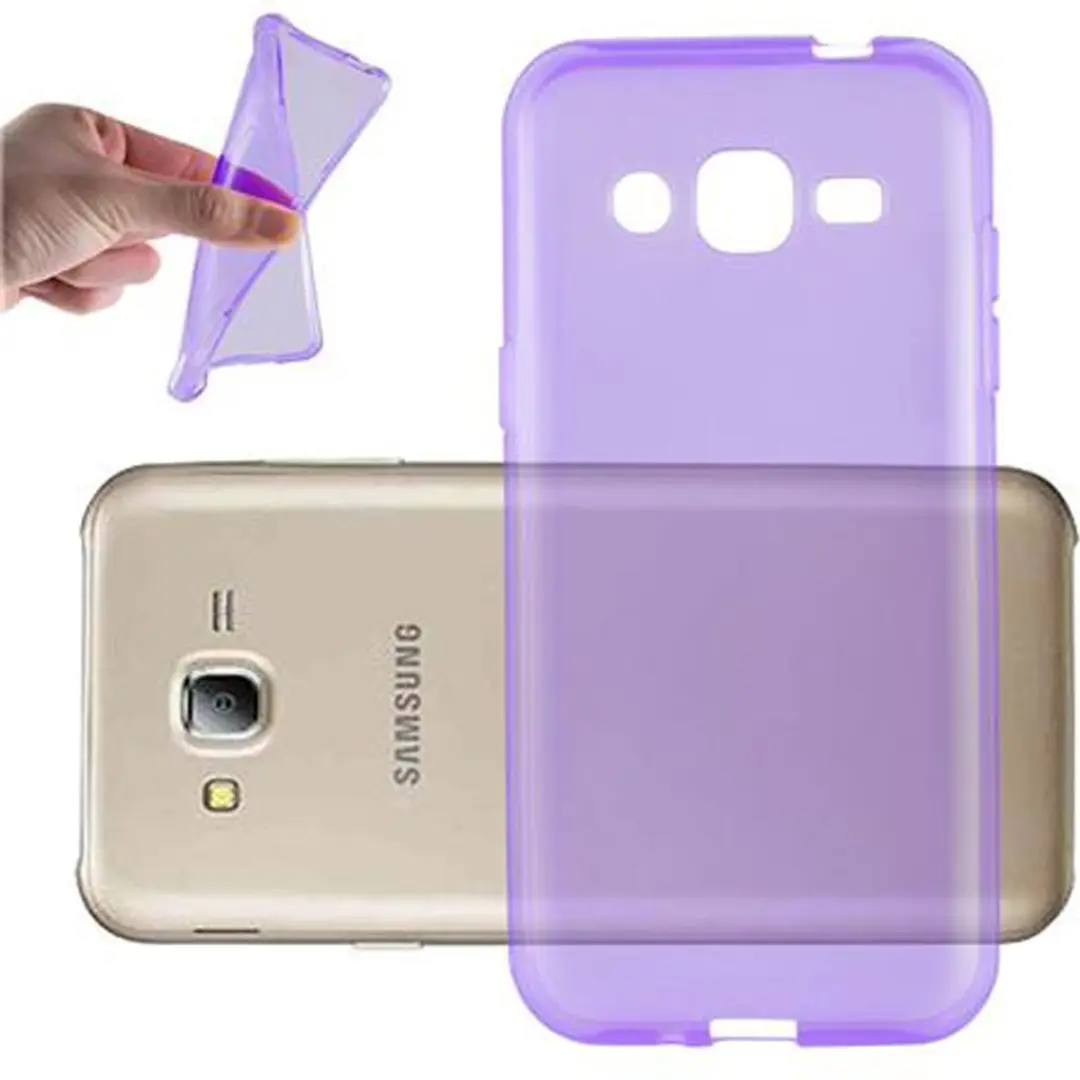 Cadorabo Hoesje geschikt voor Samsung Galaxy J2 2015 in TRANSPARANT PAARS