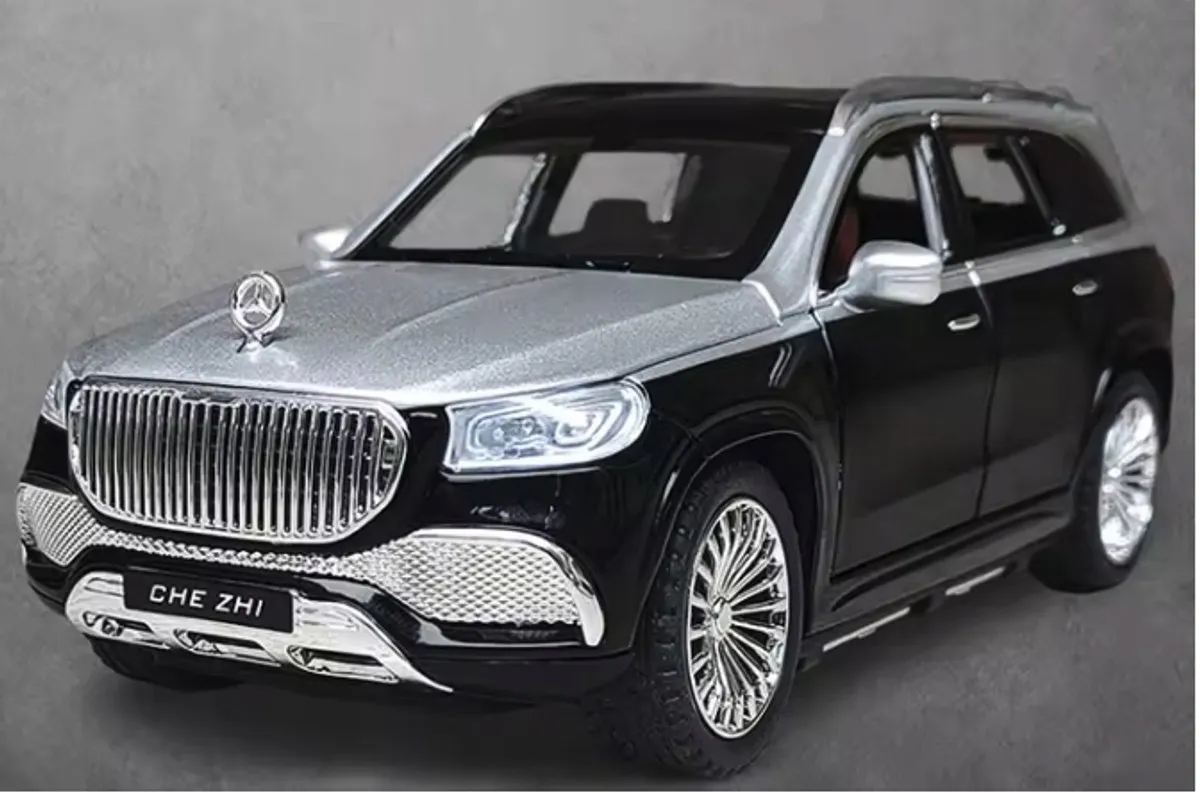 Mercedes GLS600 Modelauto 1:24 - Zwart met Licht & Geluid - afbeelding 2 van 2