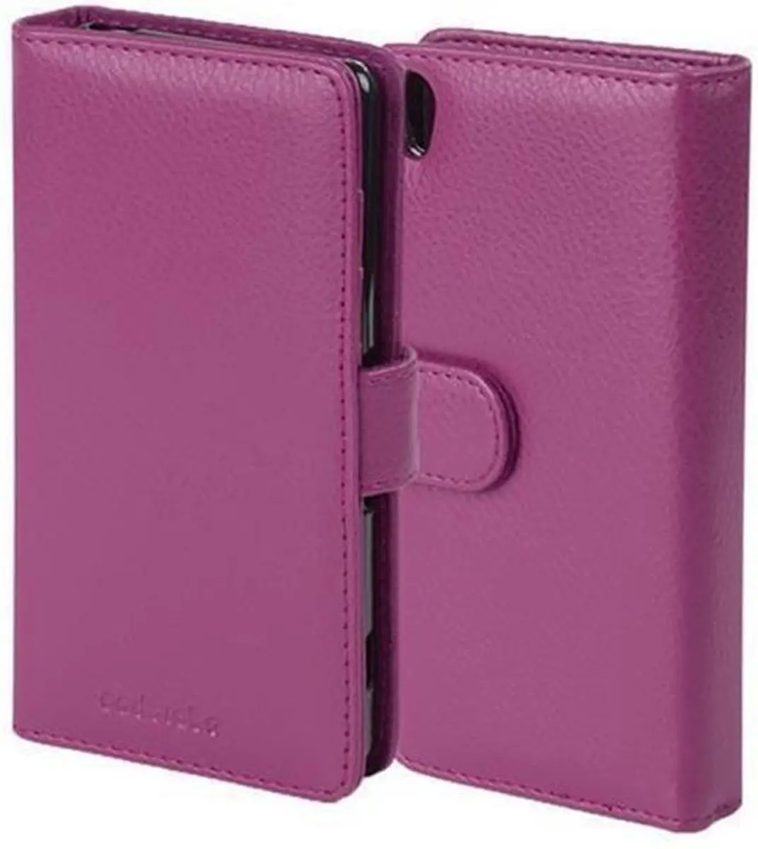 Cadorabo Hoesje geschikt voor Sony Xperia Z5 in BORDEAUX PAARS