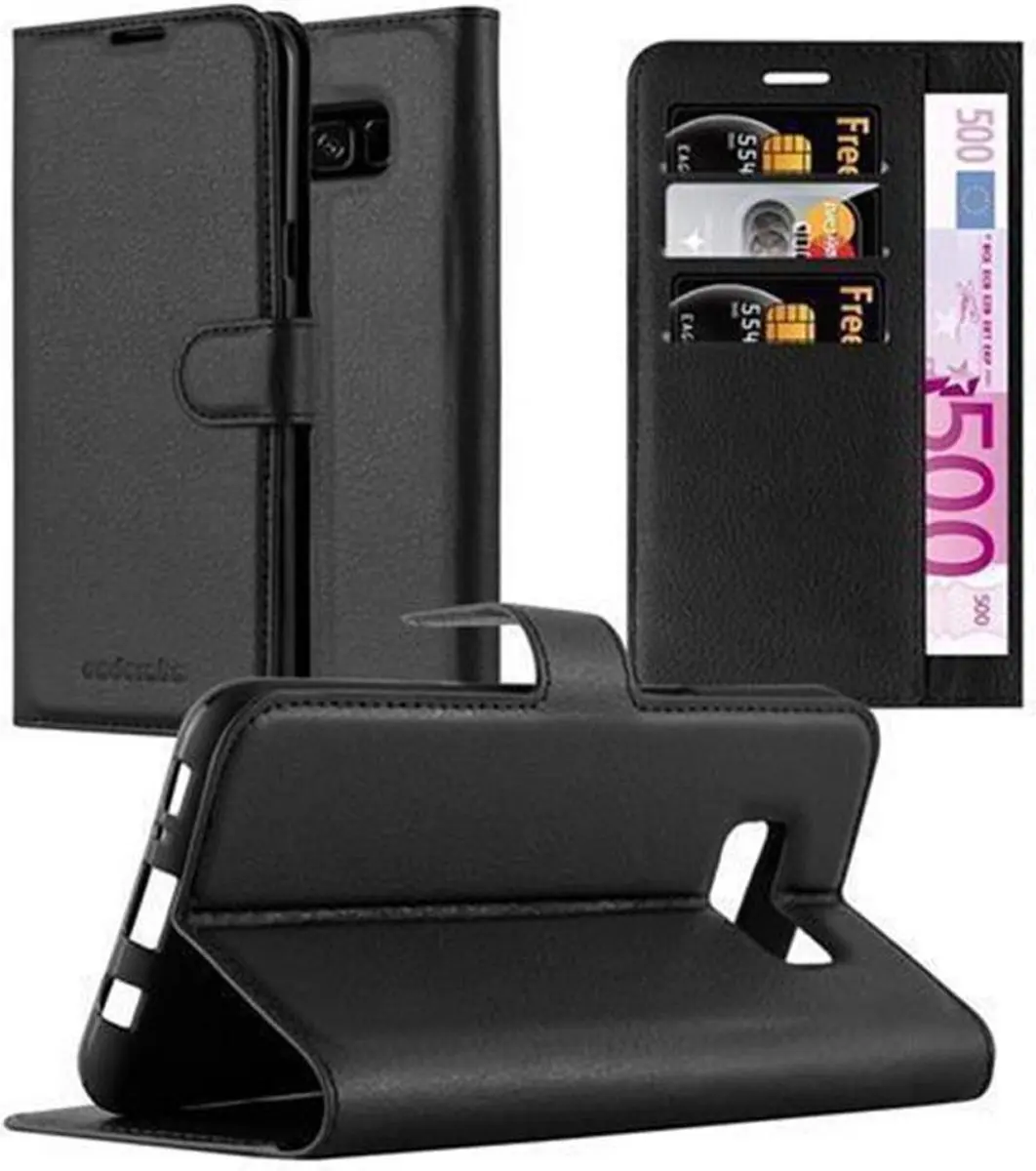 Cadorabo Hoesje geschikt voor Samsung Galaxy S8 PLUS in PHANTOM ZWART