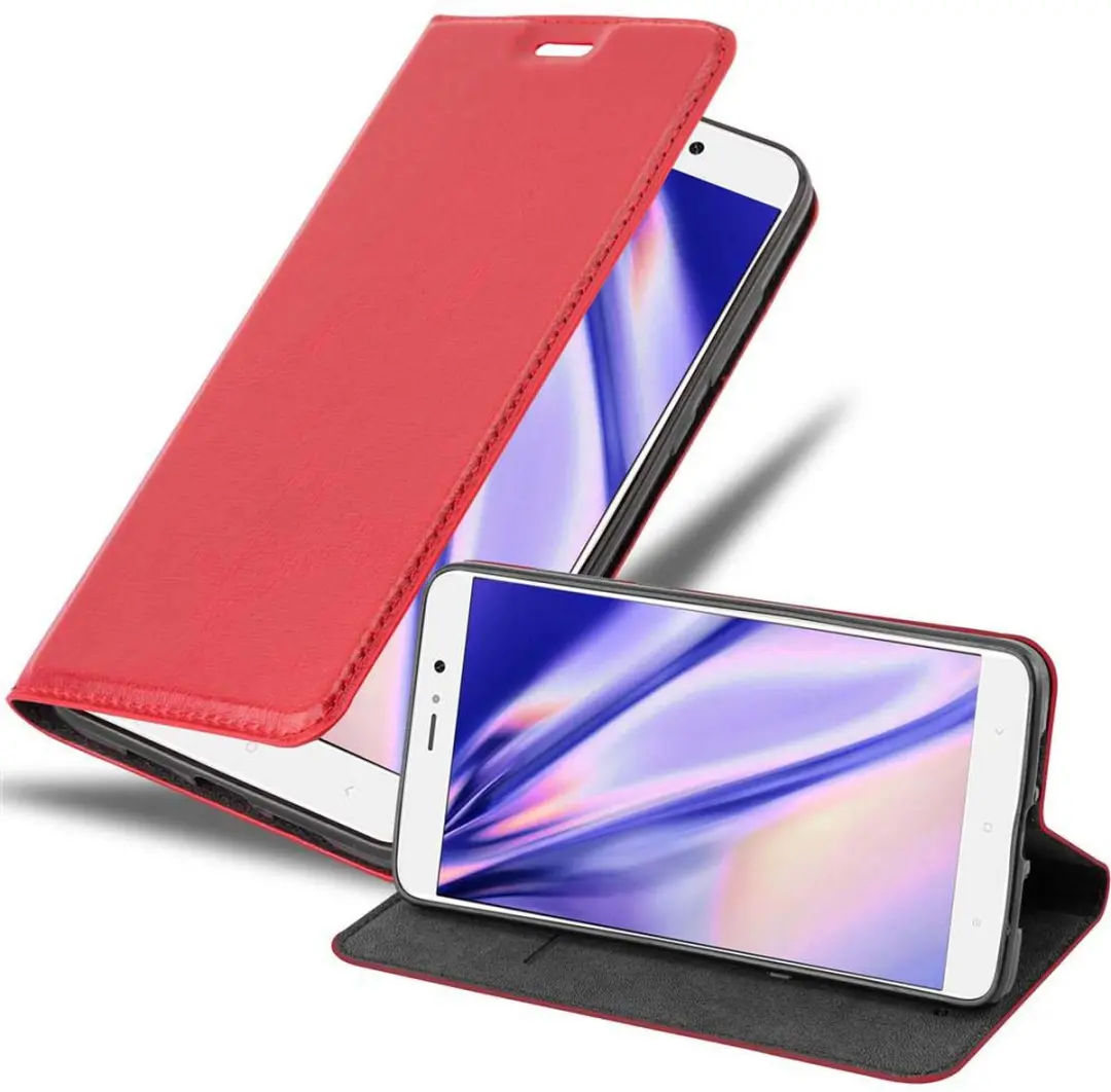 Cadorabo Hoesje geschikt voor Xiaomi Mi 5s PLUS in APPEL ROOD