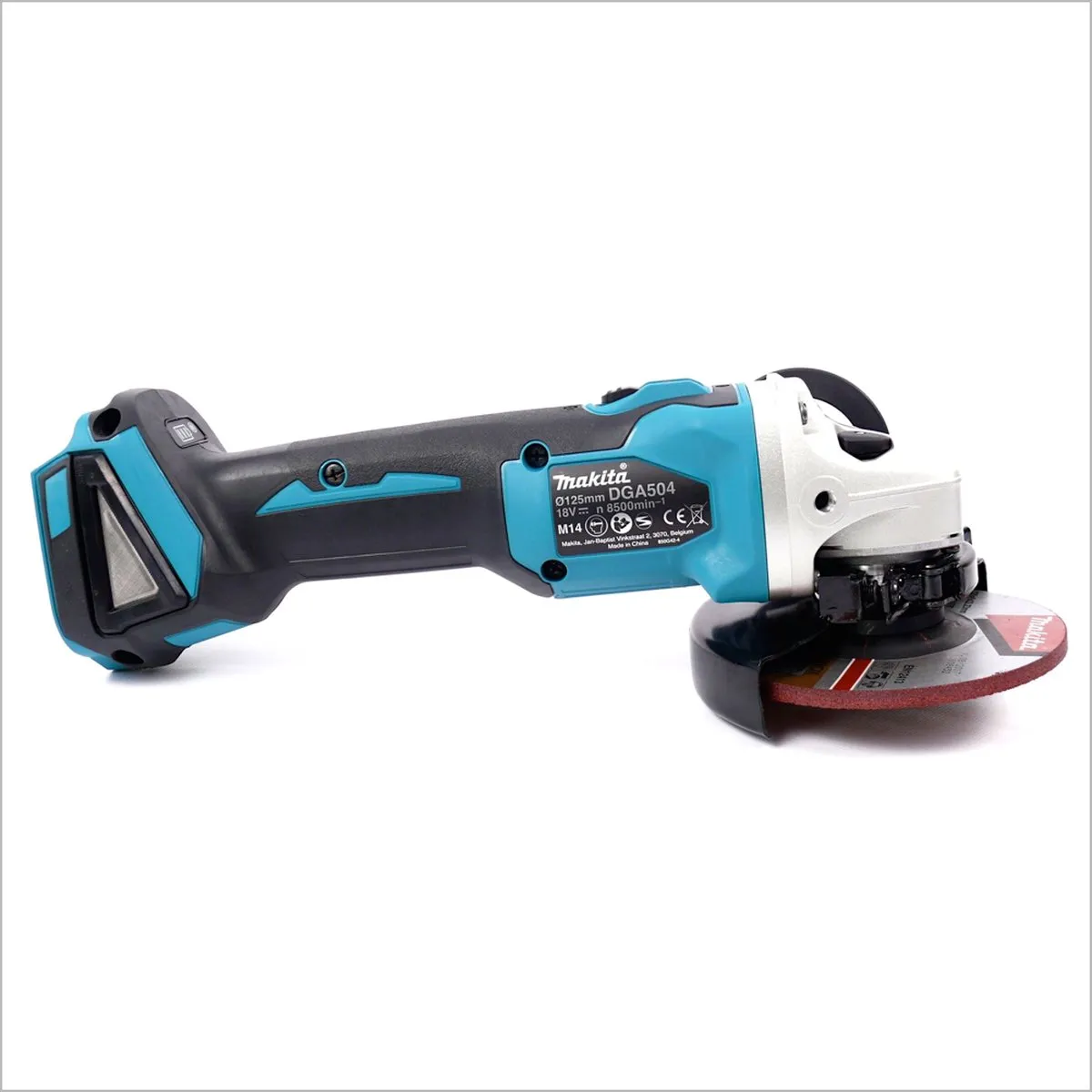 Makita DGA 504 M1 Haakse Slijper 18V 125mm - 1x 4,0Ah Accu