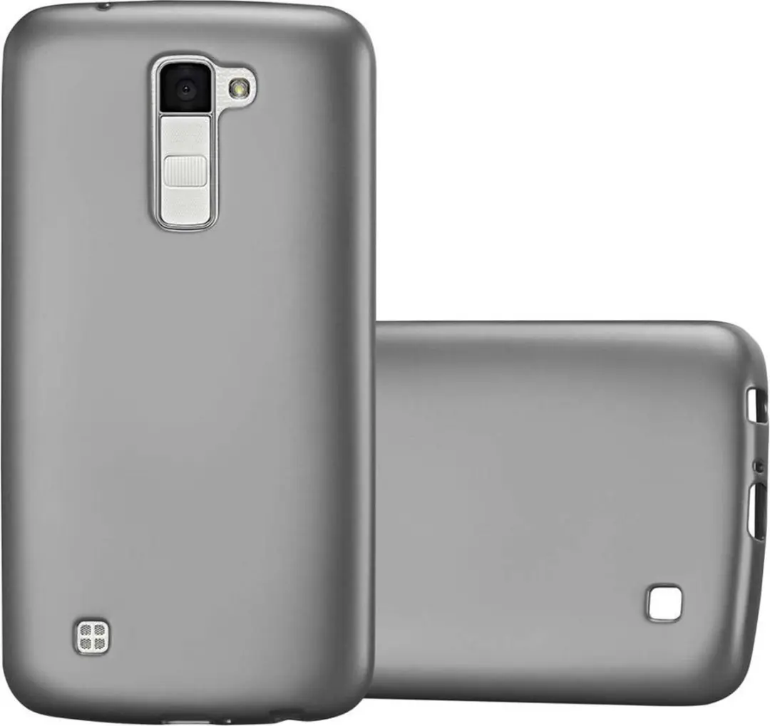 Cadorabo Hoesje geschikt voor LG K10 2016 in METALLIC GRIJS