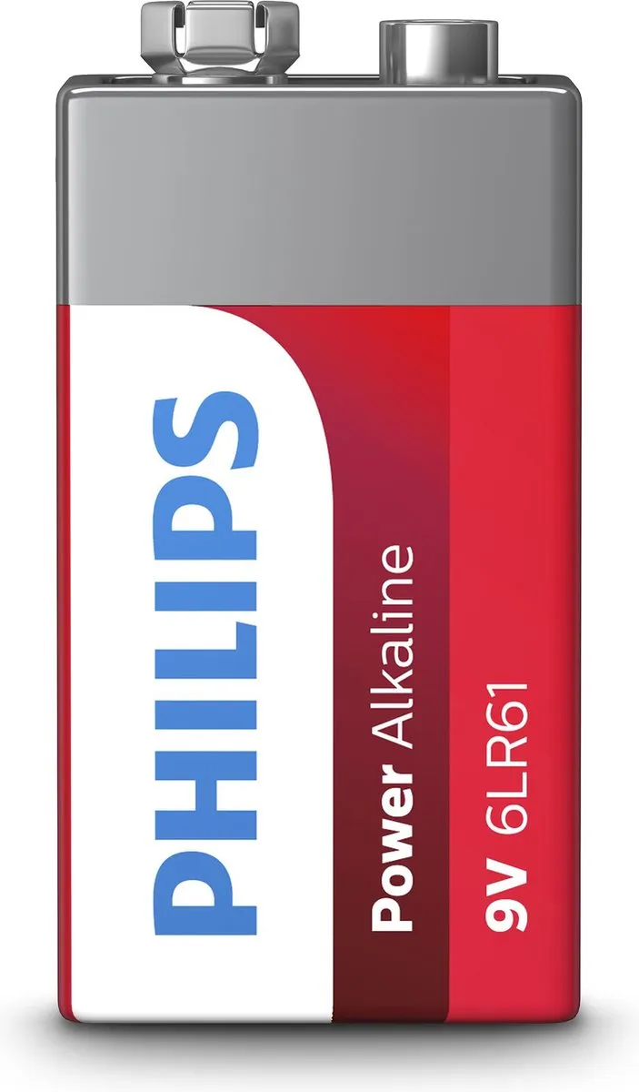 Philips Power Alkaline Batterij 9V