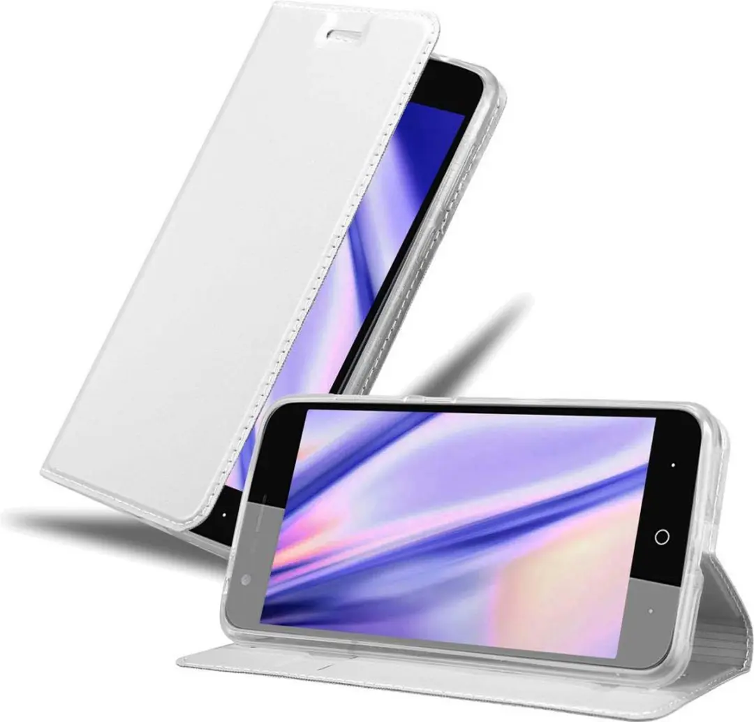 Cadorabo Hoesje geschikt voor ZTE Blade V8 in CLASSY ZILVER