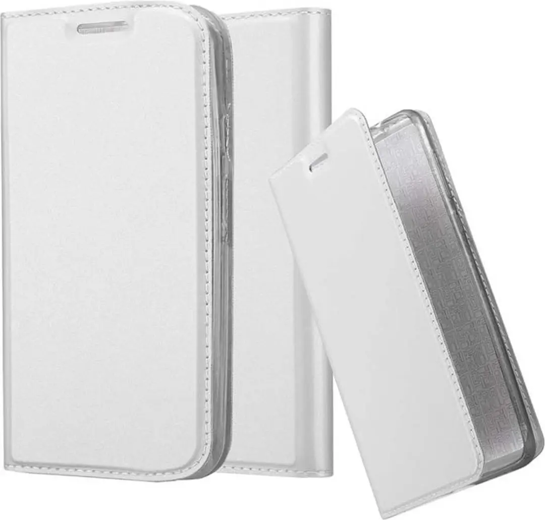 Cadorabo Hoesje geschikt voor Motorola MOTO G2 in CLASSY ZILVER