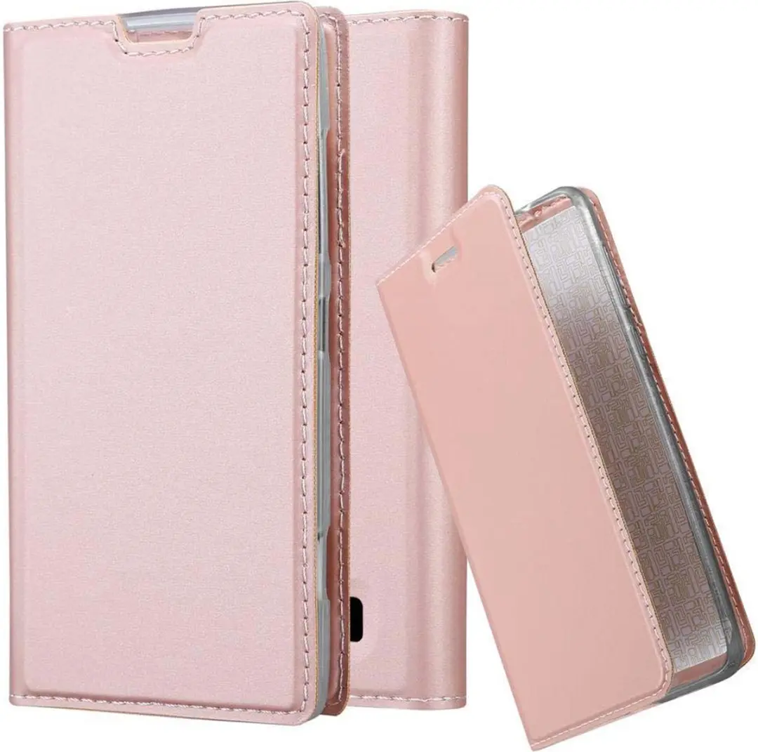 Cadorabo Hoesje geschikt voor Nokia Lumia 520 / 521 in CLASSY ROSE GOUD