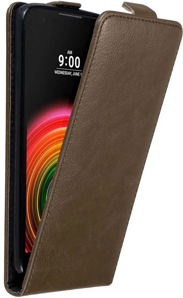 Cadorabo Hoesje geschikt voor LG X POWER in KOFFIE BRUIN