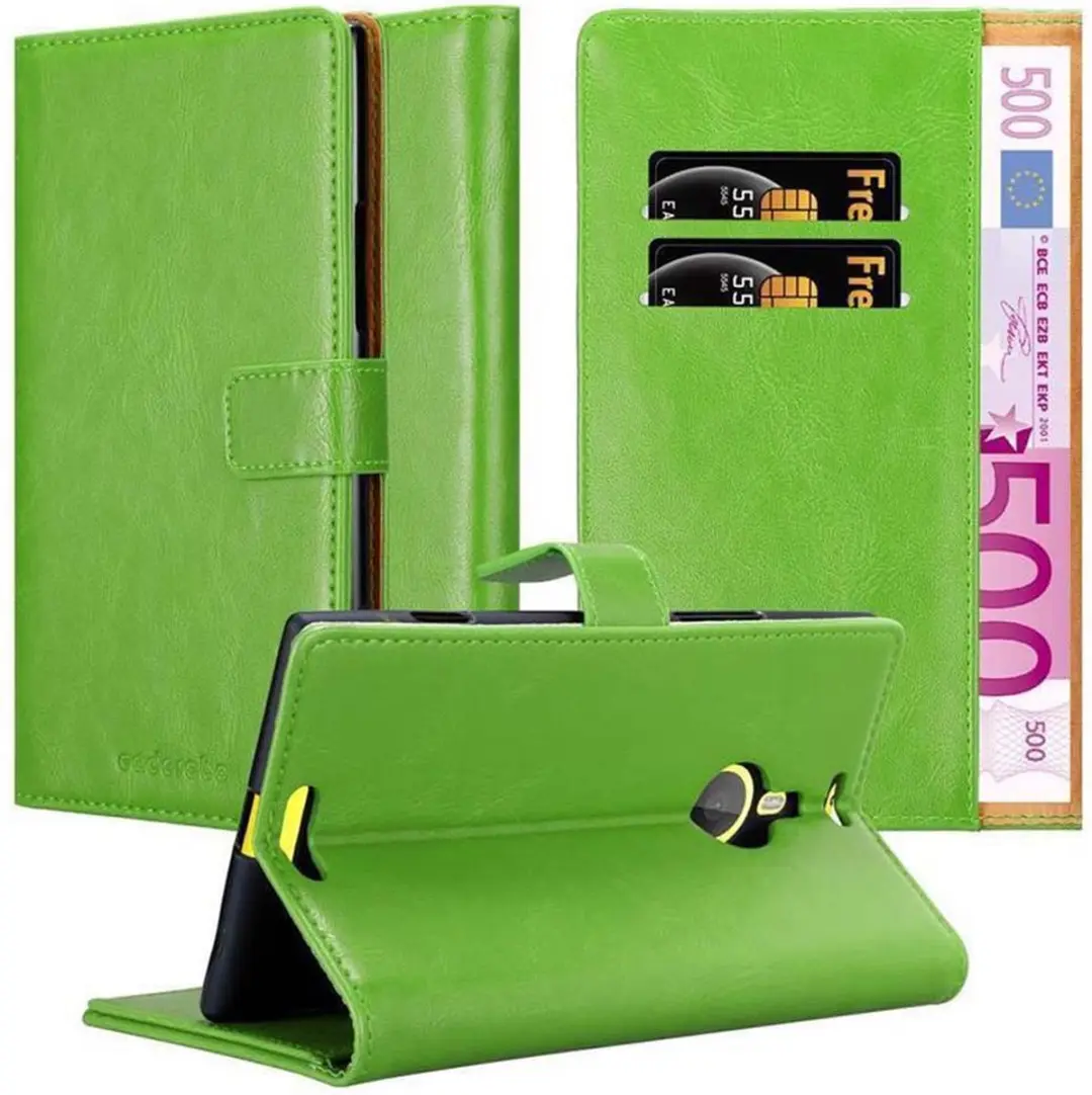 Cadorabo Hoesje geschikt voor Nokia Lumia 1520 in GRAS GROEN