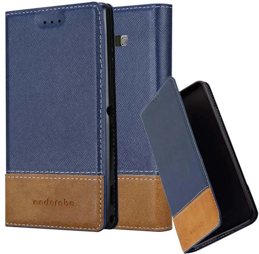 Cadorabo Hoesje geschikt voor Samsung Galaxy A7 2015 in DONKERBLAUW BRUIN