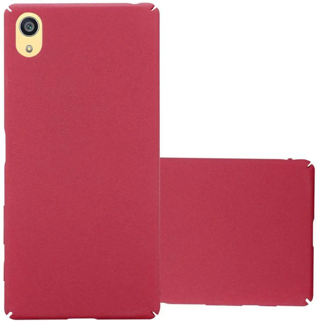 Cadorabo Hoesje geschikt voor Sony Xperia Z5 PREMIUM in FROSTY ROOD