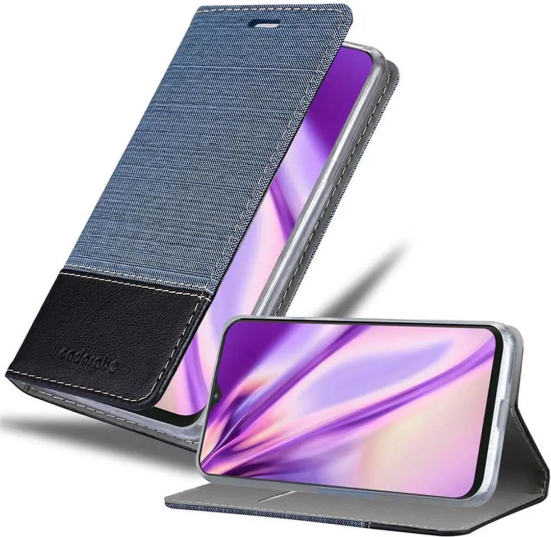 Cadorabo Hoesje geschikt voor Samsung Galaxy A10 / M10 in DONKERBLAUW ZWART