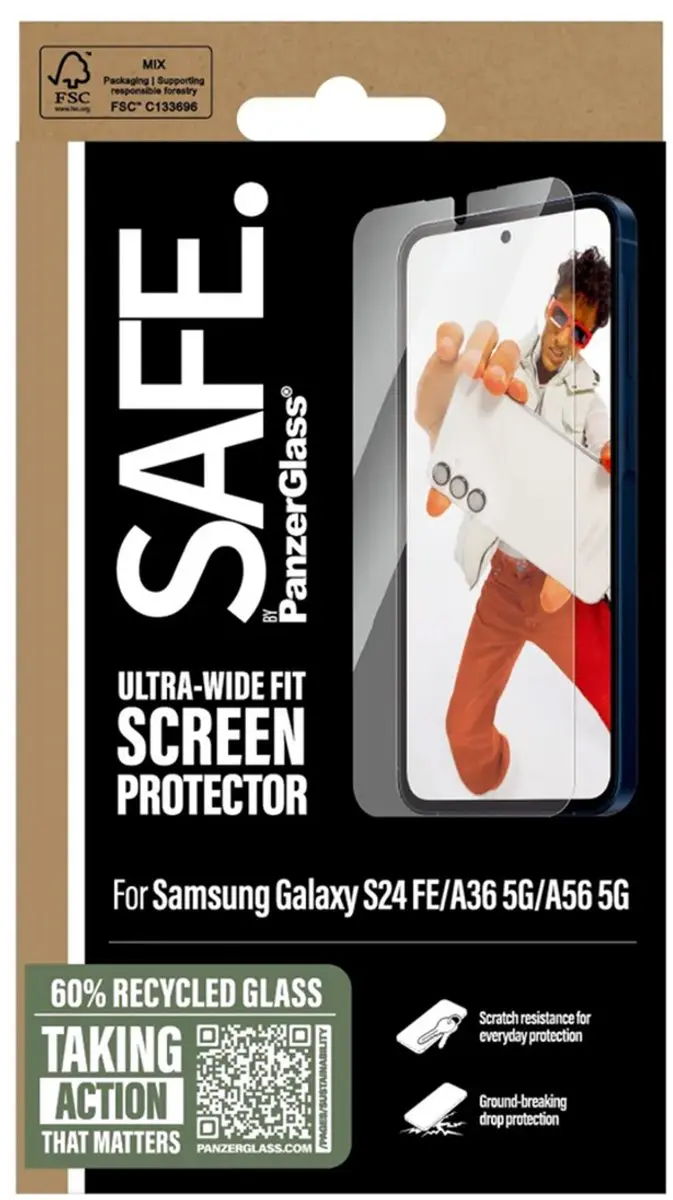 PanzerGlass SAFE Screenprotector Galaxy A56/A36