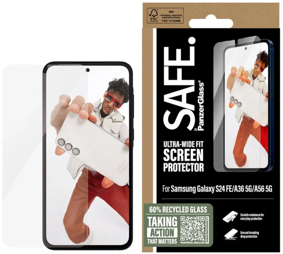 PanzerGlass SAFE Screenprotector Galaxy A56/A36 - afbeelding 4 van 6