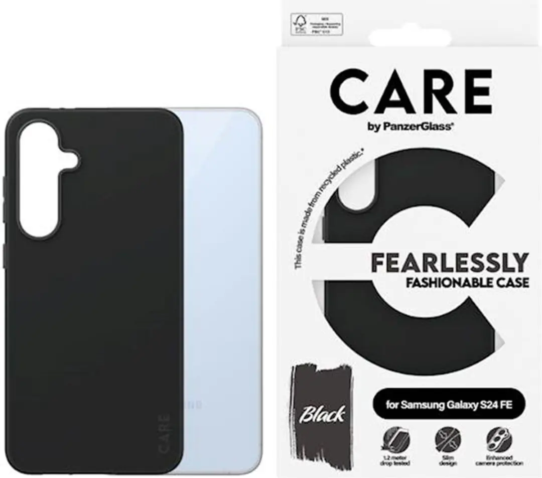 PanzerGlass CARE Modieus Hoesje Galaxy S24 FE - Zwart - afbeelding 3 van 5