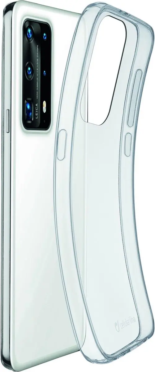 Cellularline Fine Huawei P40 Smartphonehoes - Transparant - afbeelding 2 van 3