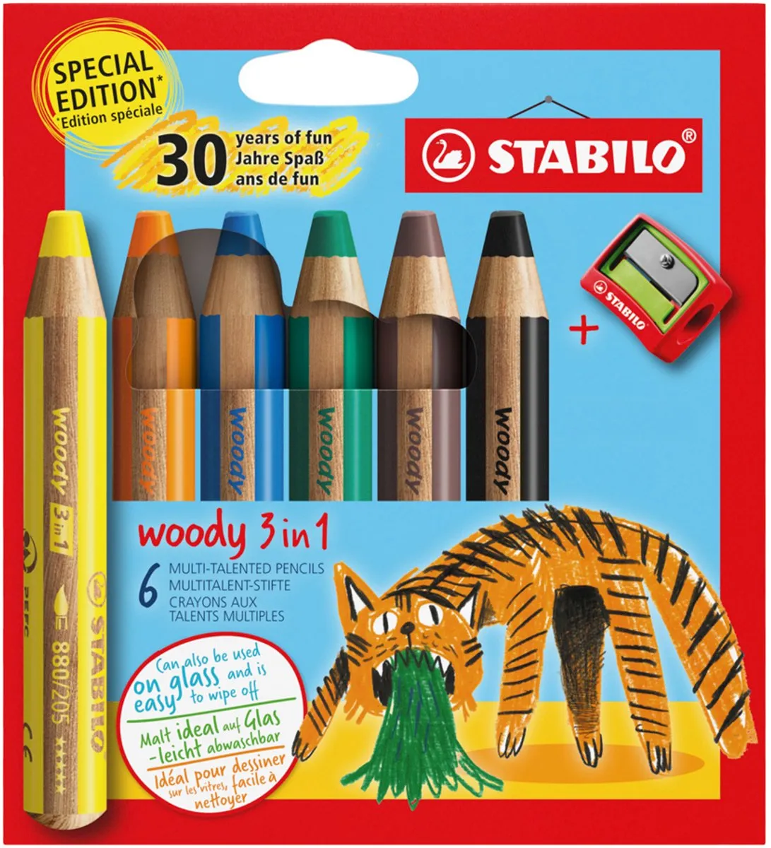 STABILO Multikleurwaskrijt 3-in-1
