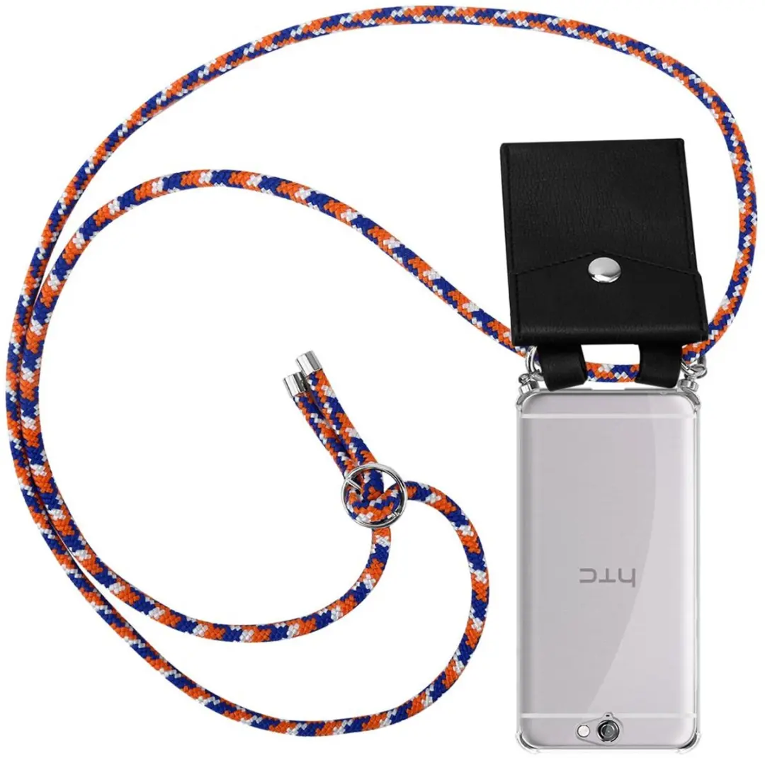 Cadorabo Hoesje geschikt voor HTC ONE A9 in ORANJE BLAUW WIT