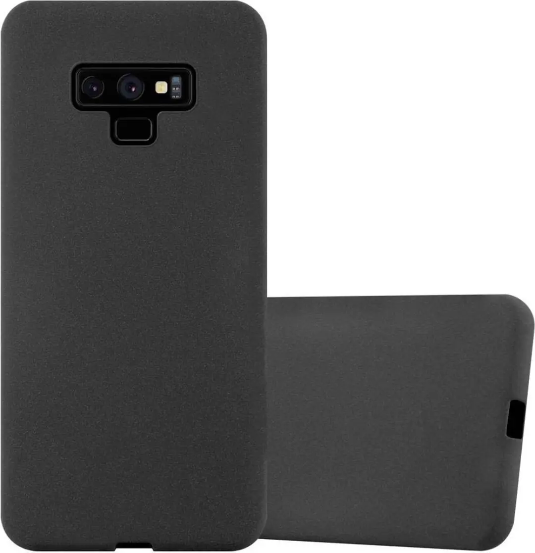 Cadorabo Hoesje geschikt voor Samsung Galaxy NOTE 9 in FROST ZWART