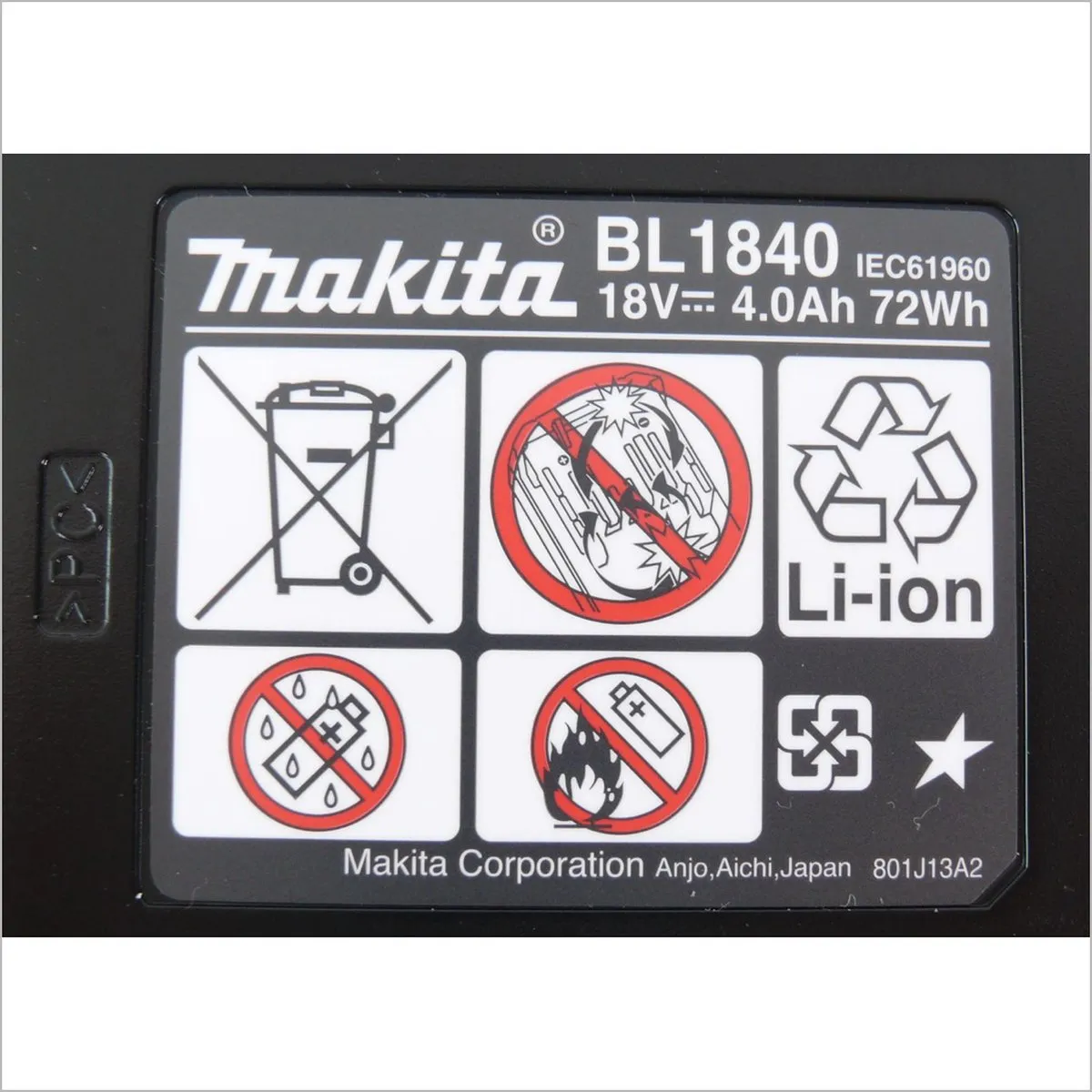 Makita BL1840B 18V Li-Ion Accu - 4,0Ah - 3 Stuks