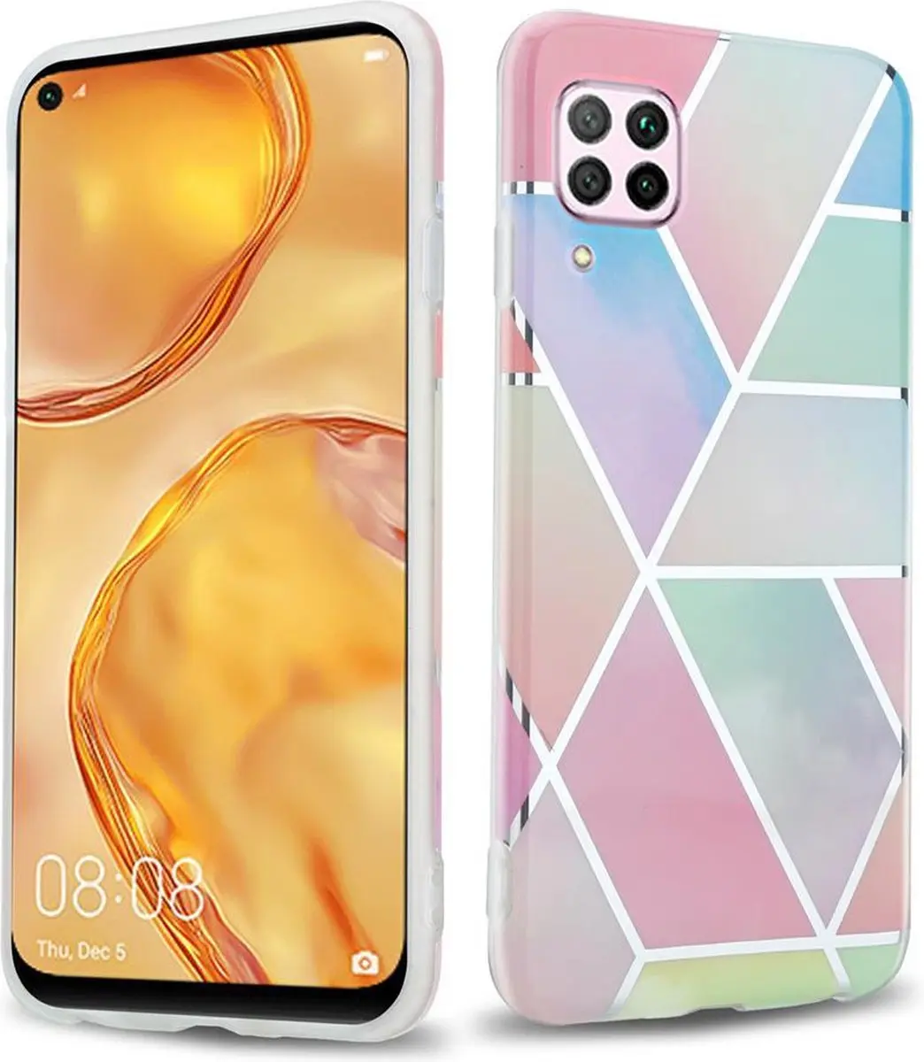 Cadorabo Hoesje geschikt voor Huawei NOVA 6 SE / P40 LITE / NOVA 7i in Regenboog