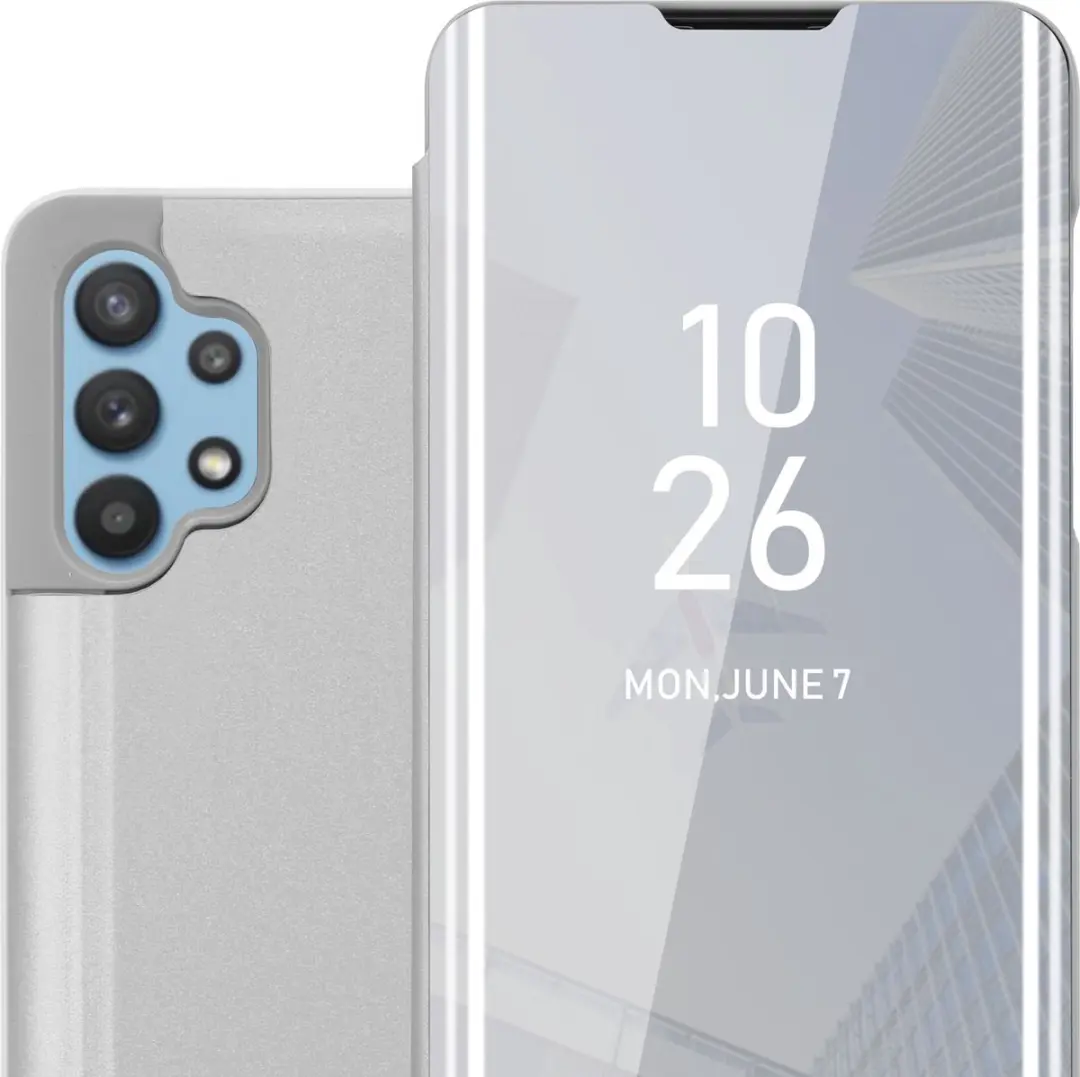 Cadorabo Hoesje geschikt voor Samsung Galaxy A32 5G in AGAAT ZILVER