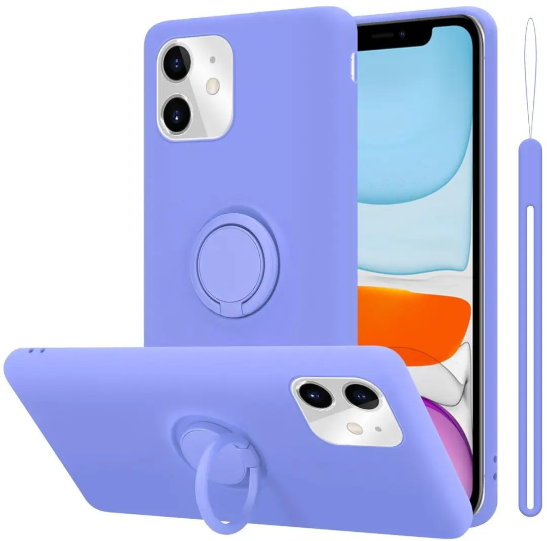 Cadorabo Hoesje geschikt voor Apple iPhone 11 in LIQUID LICHT PAARS