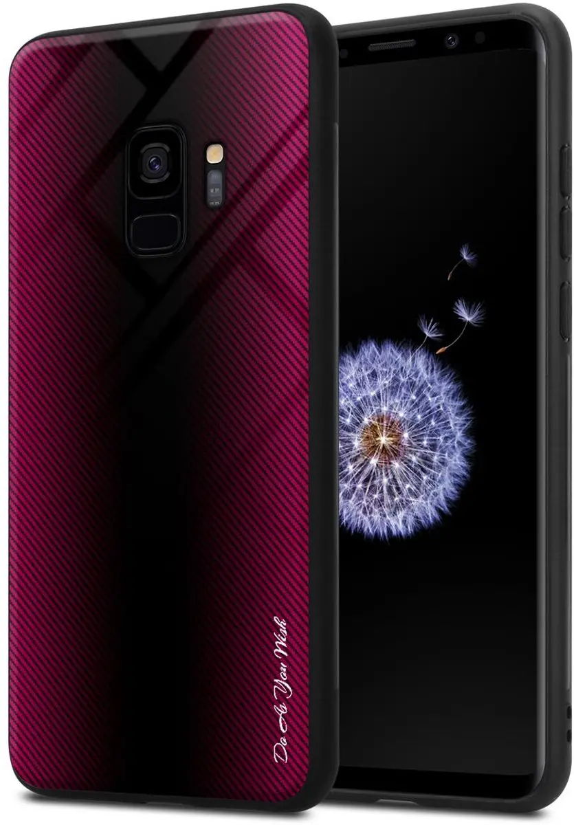 Cadorabo Hoesje geschikt voor Samsung Galaxy S9 in PAARS ROZE