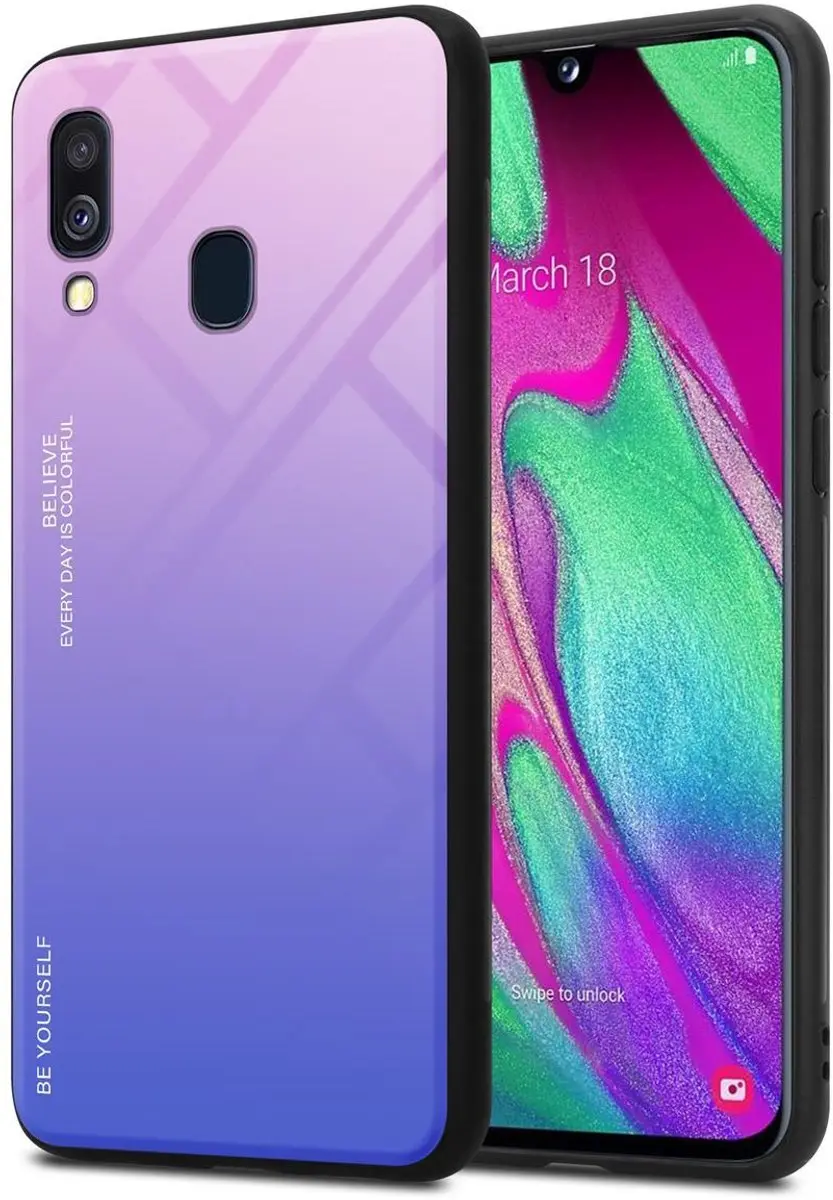 Cadorabo Hoesje geschikt voor Samsung Galaxy A40 in ROZE