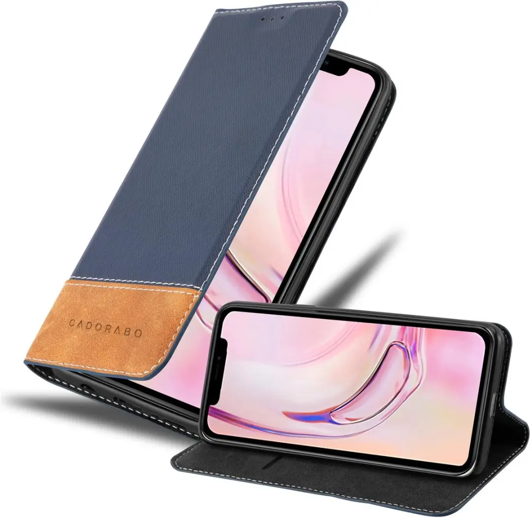 Cadorabo Hoesje geschikt voor Apple iPhone 13 PRO MAX in DONKERBLAUW BRUIN