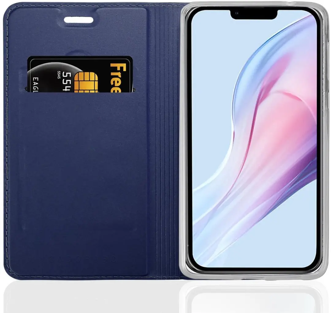 Cadorabo Hoesje geschikt voor Apple iPhone 13 in CLASSY DONKER BLAUW