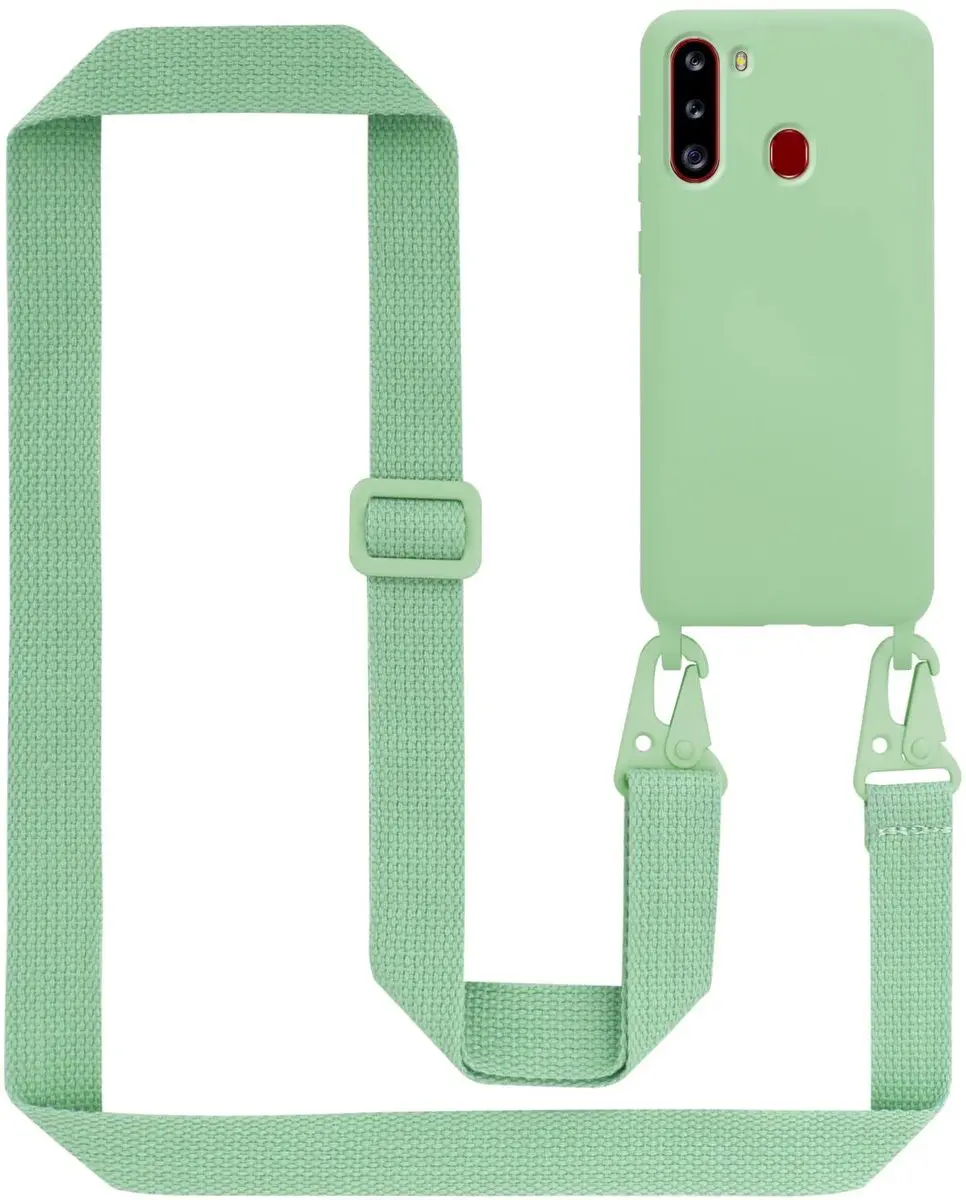 Cadorabo Mobiele telefoon ketting geschikt voor Samsung Galaxy A21 in LIQUID LIC