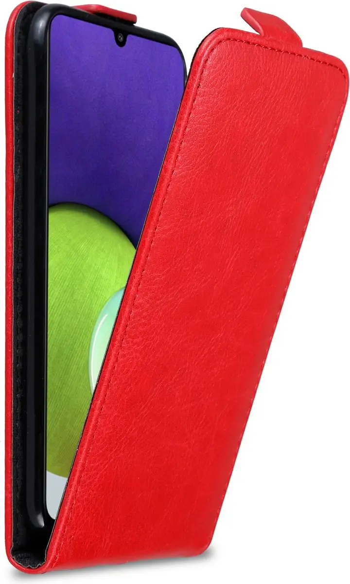 Cadorabo Hoesje geschikt voor Samsung Galaxy A22 4G / M22 / M32 4G in APPEL ROOD