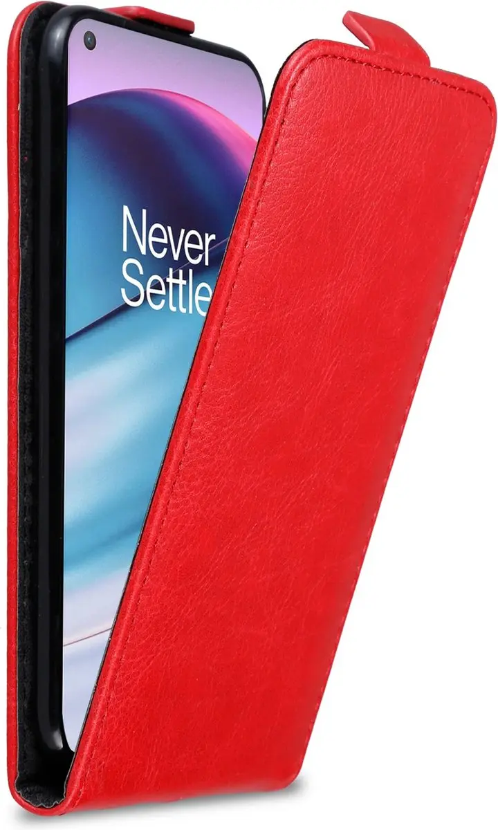 Cadorabo Hoesje geschikt voor OnePlus Nord CE 5G in APPEL ROOD